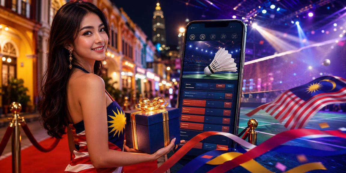 Pemain Malaysia menyemak tip pertaruhan sukan di Pulau Pinang